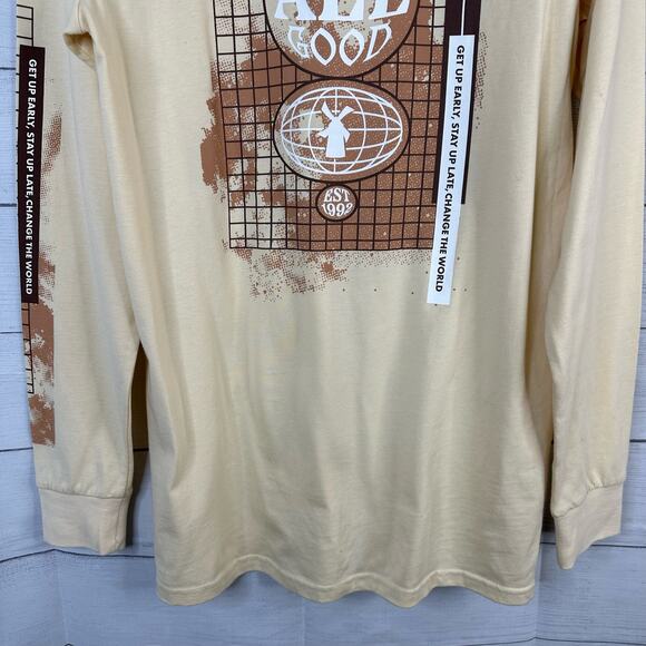 Dutch Bros Mens Size Medium Long Sleeve T-Shirt Its All Good Change the World - Picture 8 of 8